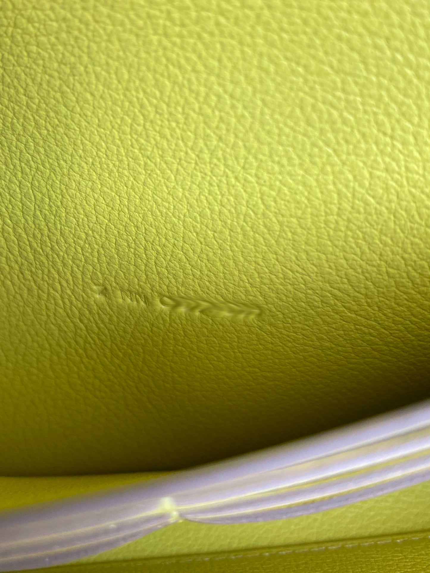 Hermes Lime Constance To Go Wallet