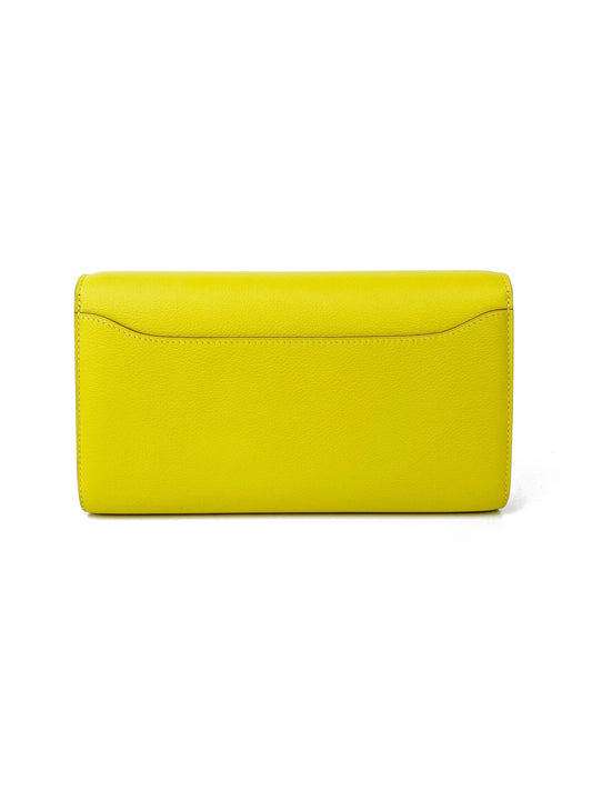 Hermes Lime Constance To Go Wallet