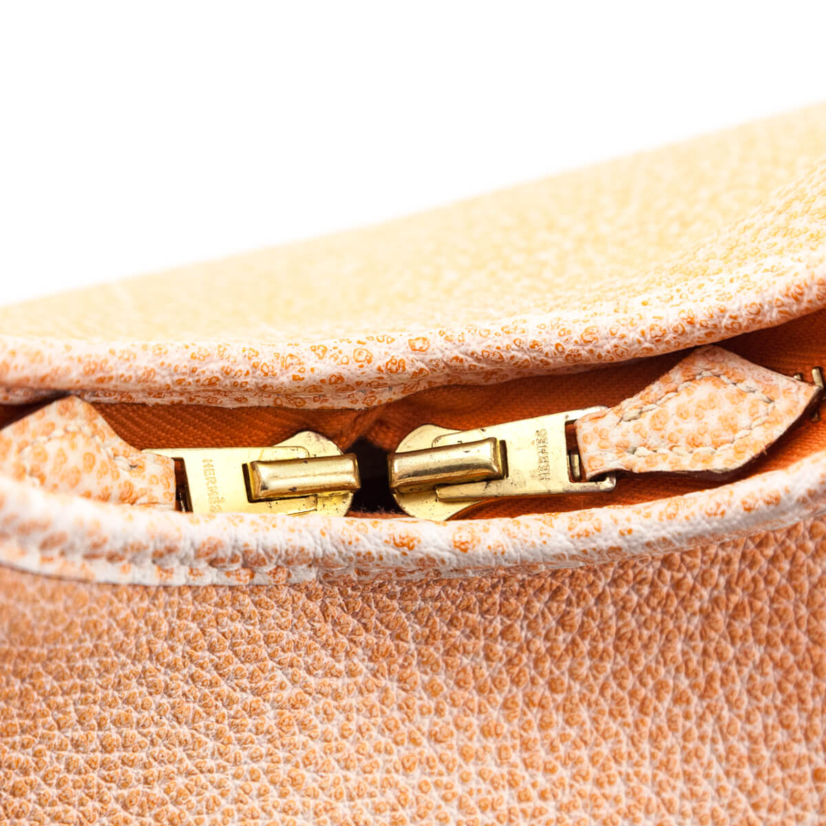 Hermes Orange Dalmation Buffalo Massai PM