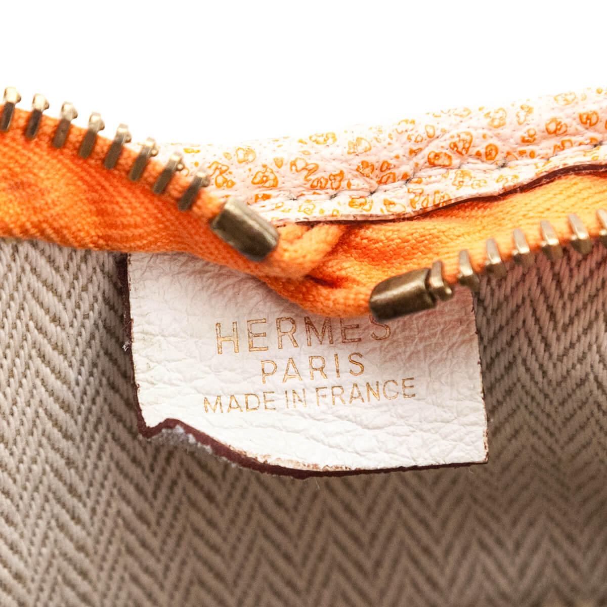 Hermes Orange Dalmation Buffalo Massai PM