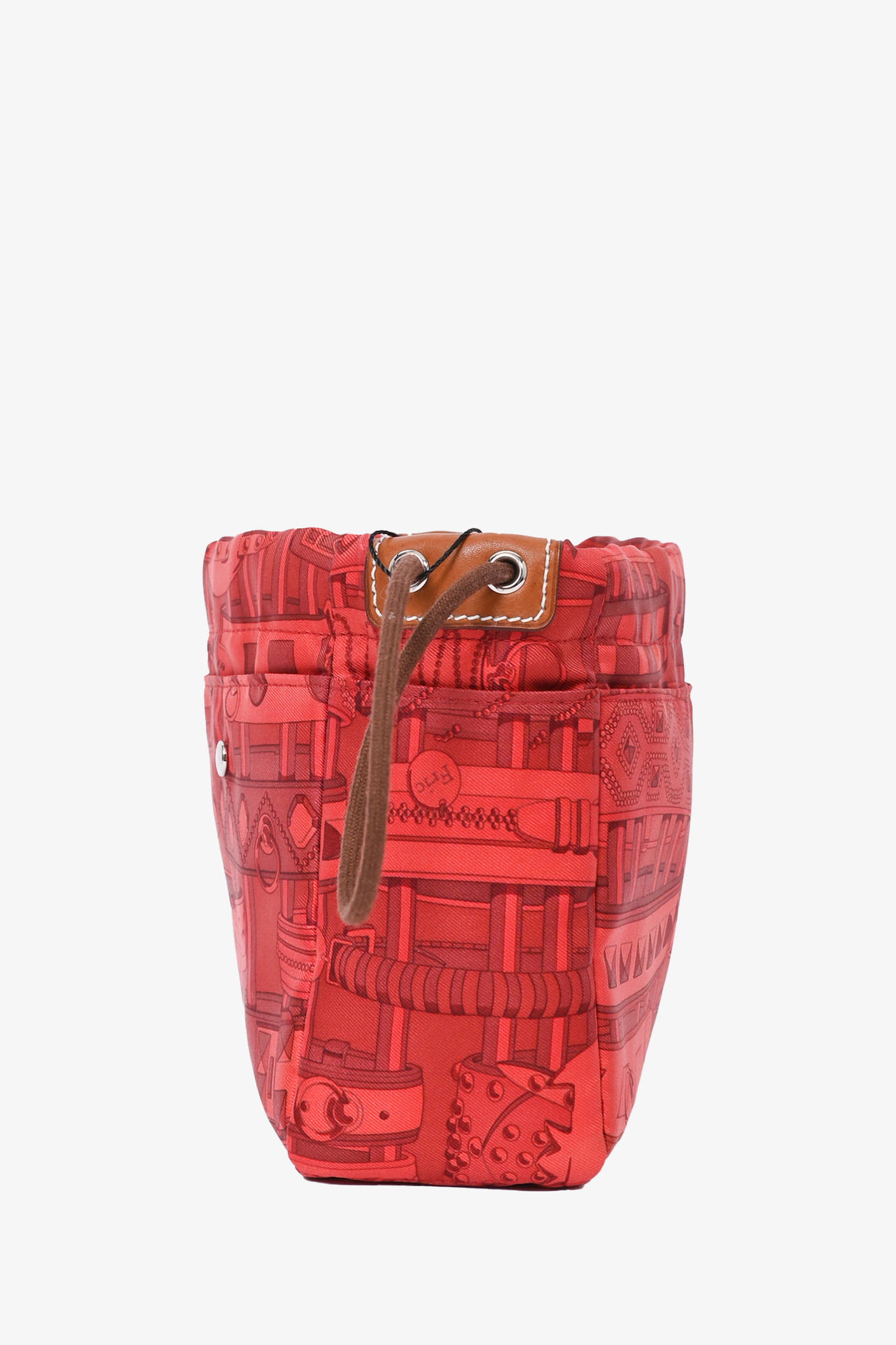Hermes Orange Printed Fourbi 20 Pouch Insert