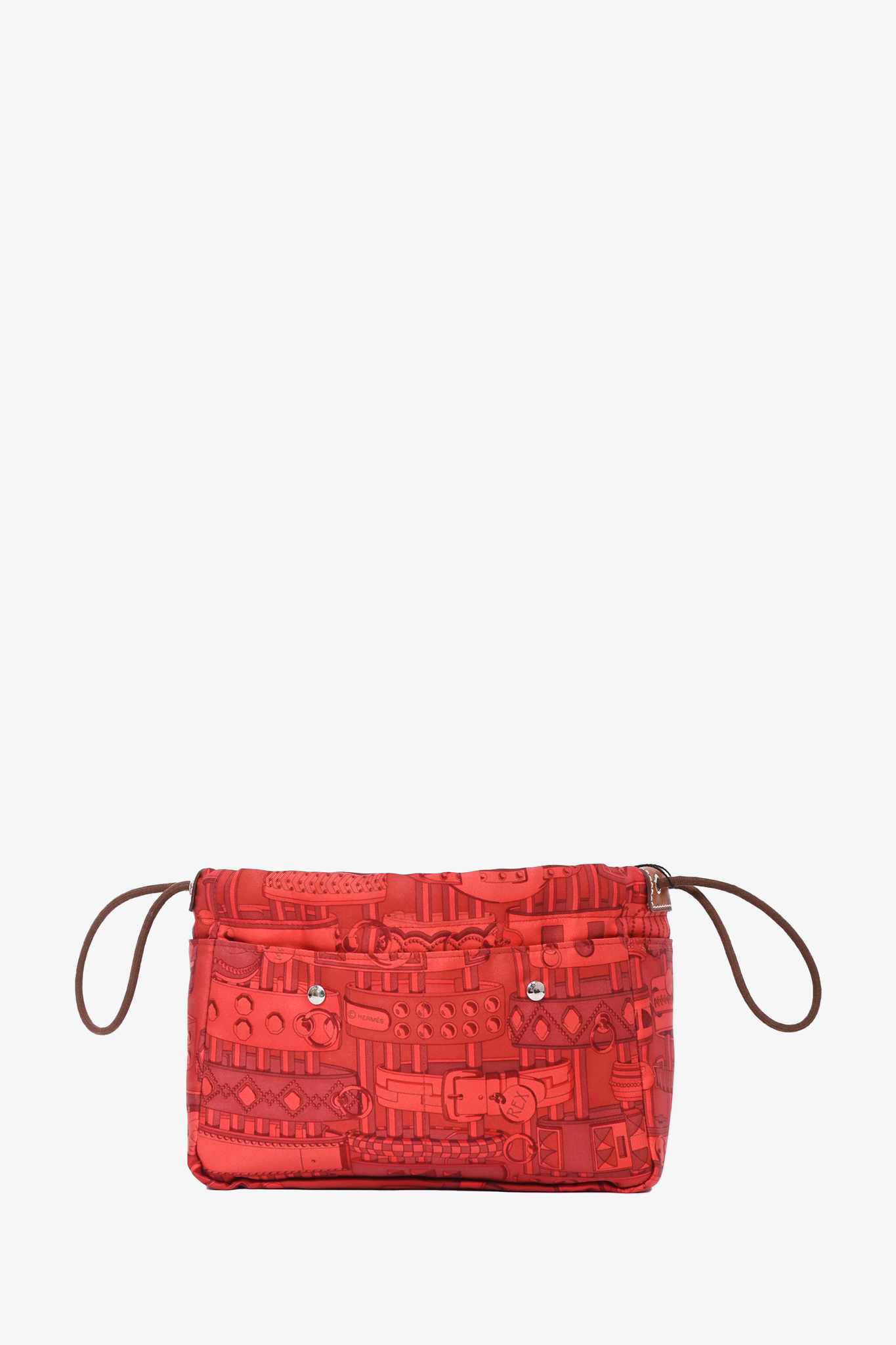 Hermes Orange Printed Fourbi 20 Pouch Insert