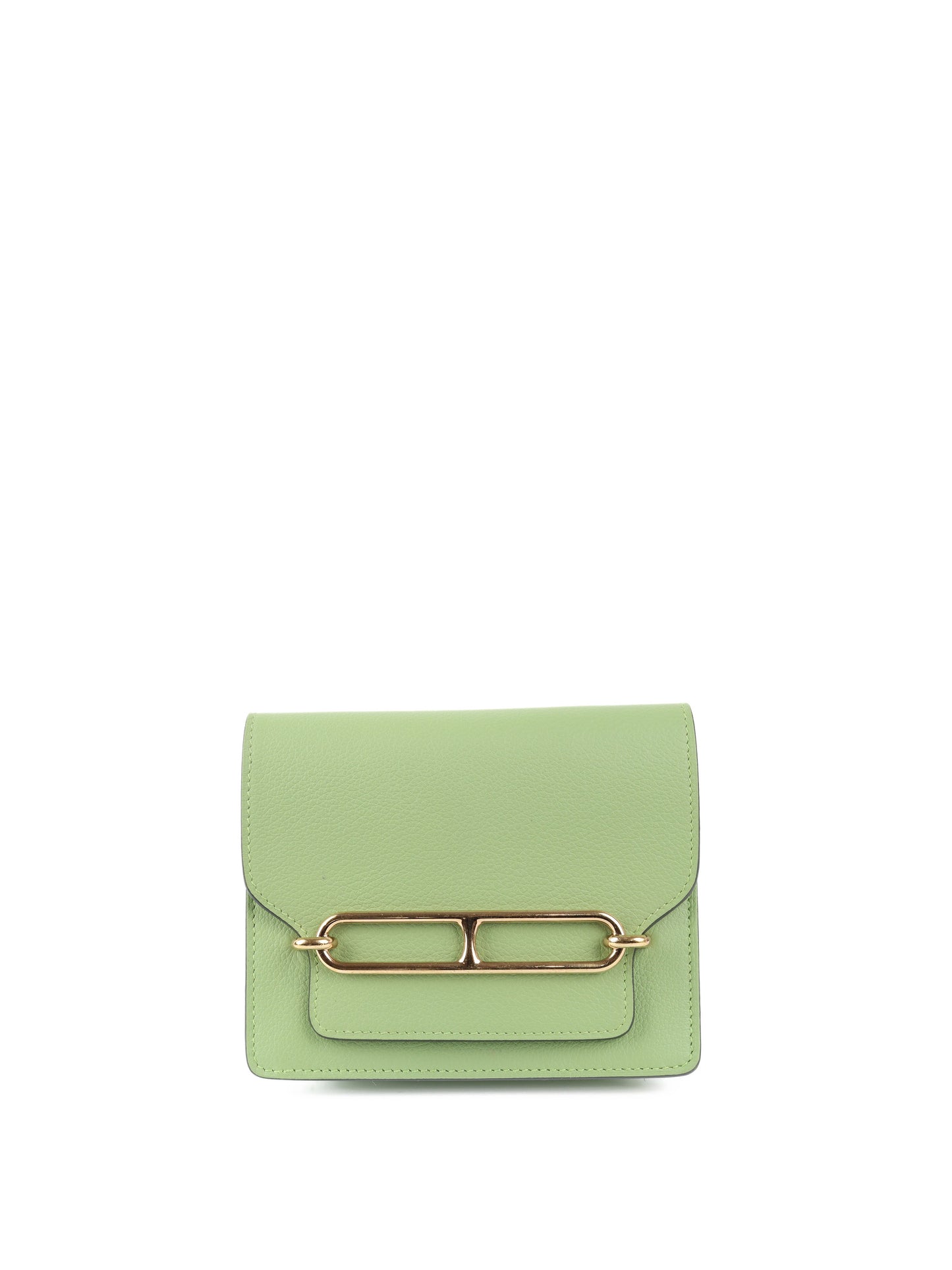 Hermes Roulis Slim Evercolor Leather Vert Criquet Z stamp