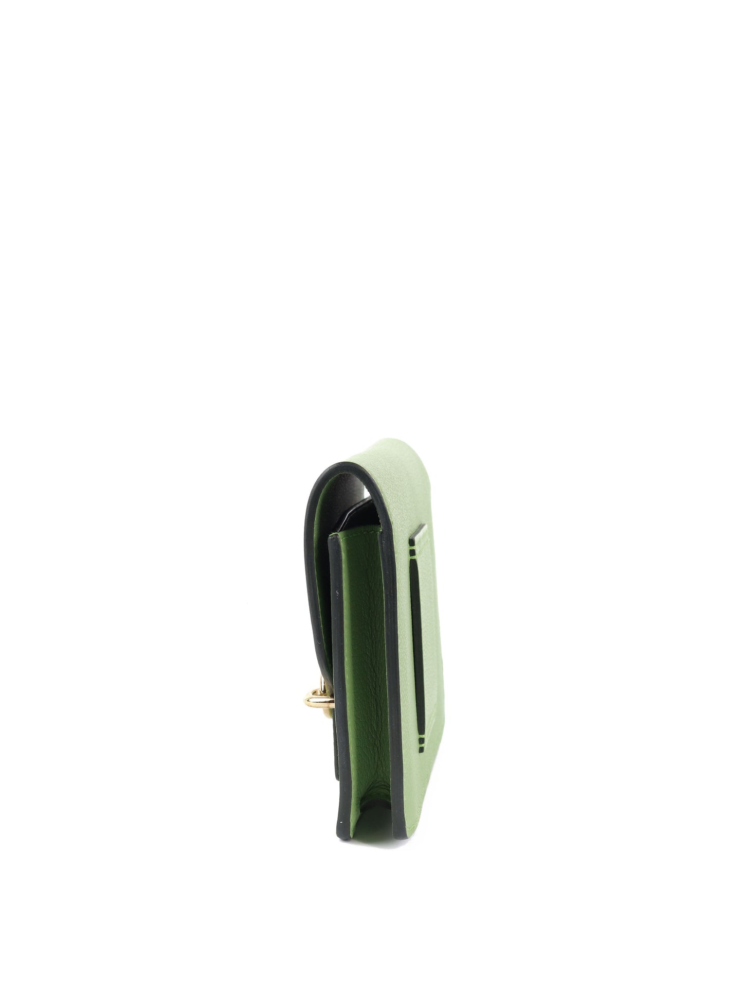 Hermes Roulis Slim Evercolor Leather Vert Criquet Z stamp