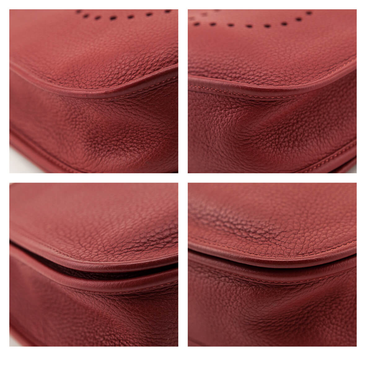 Hermes Rouge Hermes Clemence Evelyne III PM
