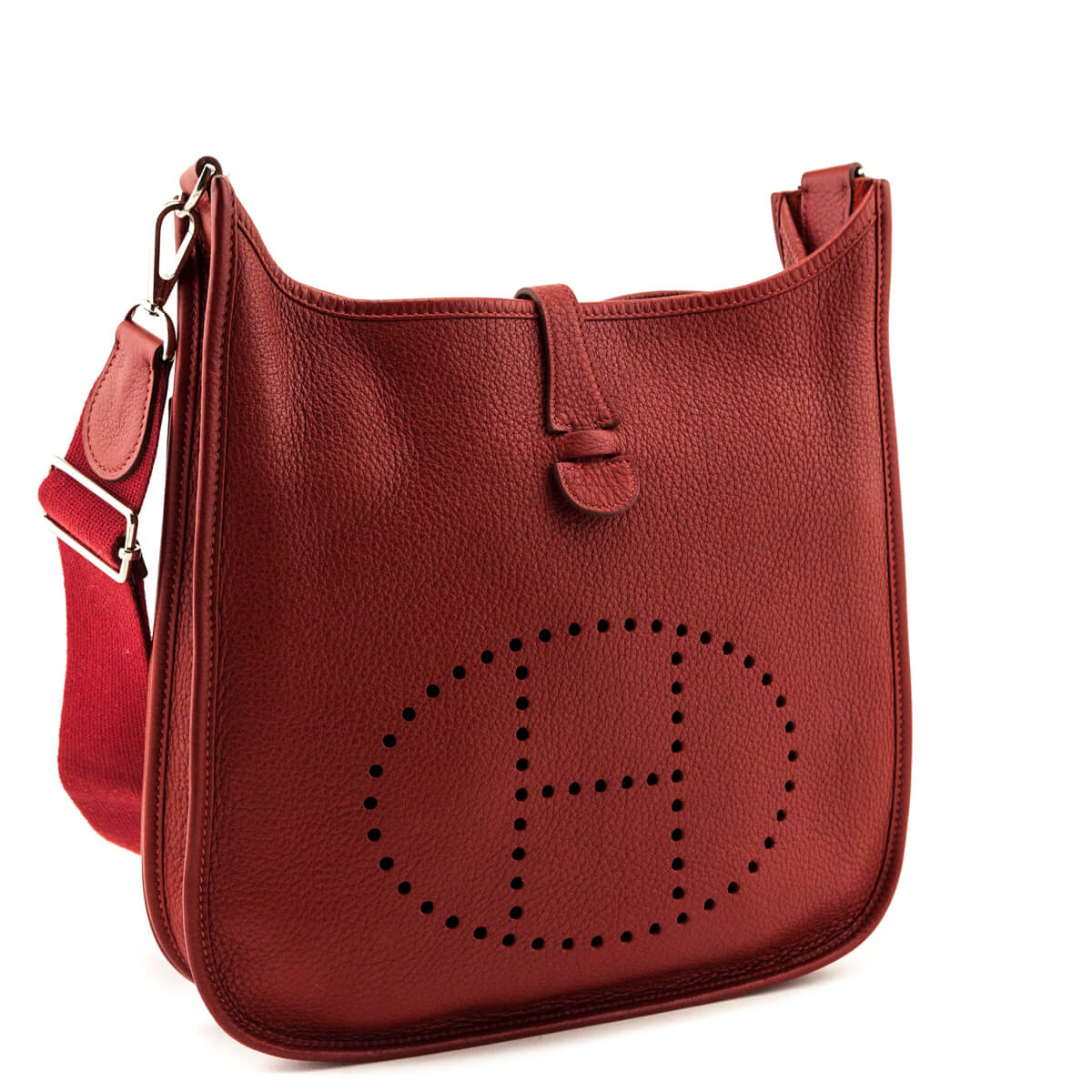 Hermes Rouge Hermes Clemence Evelyne III PM