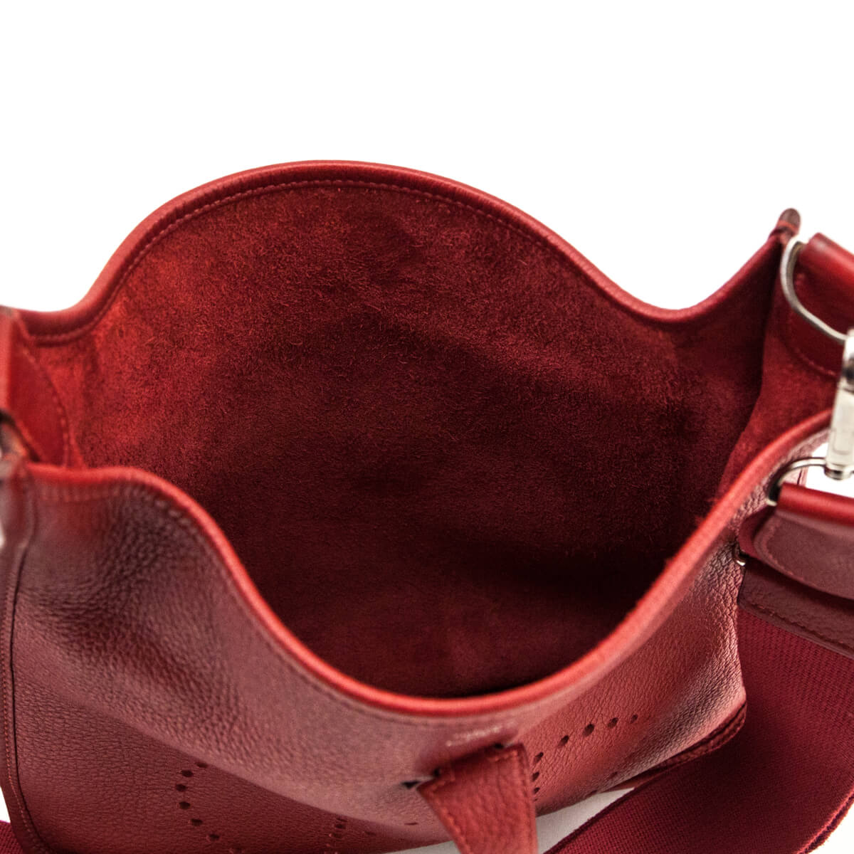 Hermes Rouge Hermes Clemence Evelyne III PM