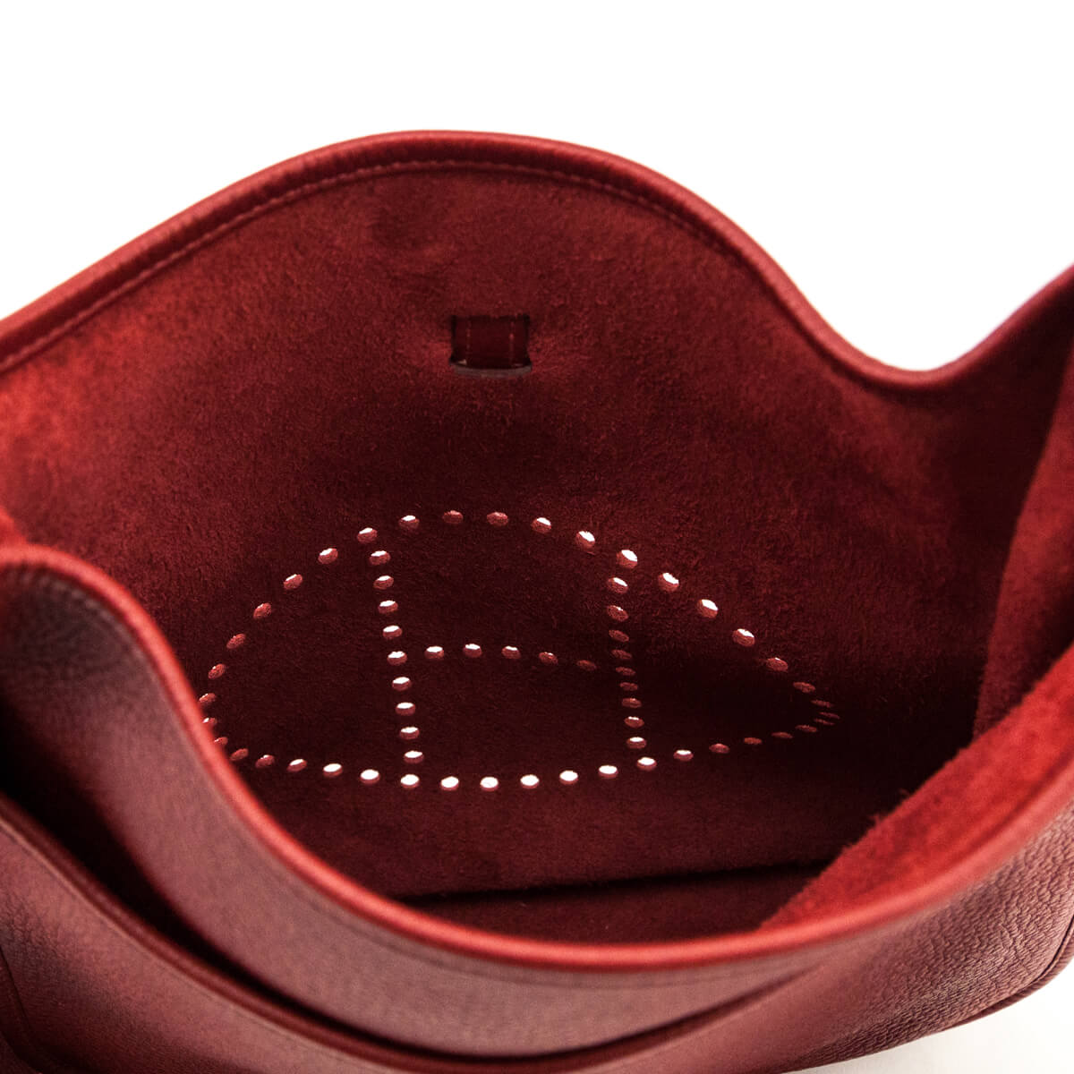 Hermes Rouge Hermes Clemence Evelyne III PM