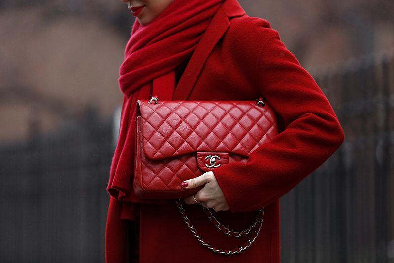 Chanel Classic Clutch With Chain – CWC Lambskin Red SiLouis Vuittoner-Toned