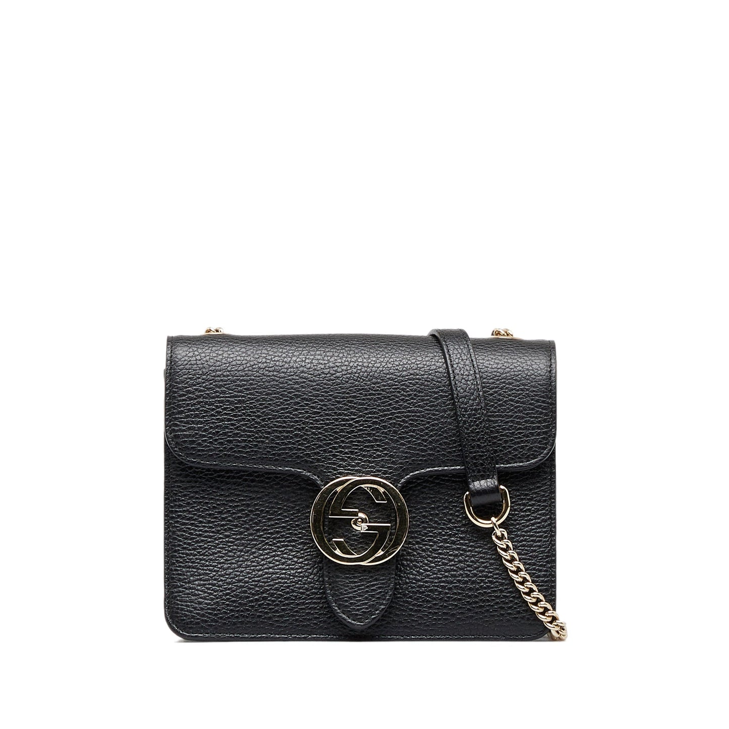Gucci Interlocking G Small Black Leather