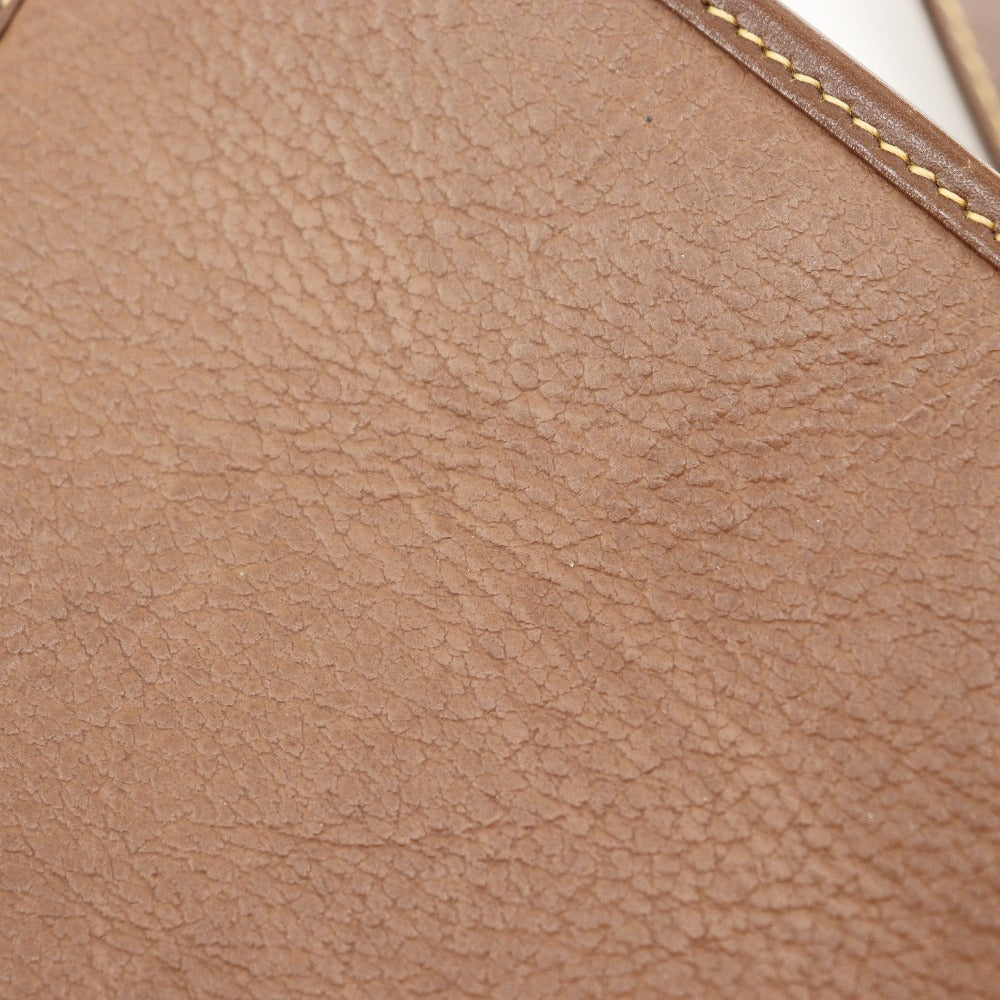 GUCCI Shoulder Bag 001.084.1036 Calfskin Brown Old Gucci Interlocking G Women Used