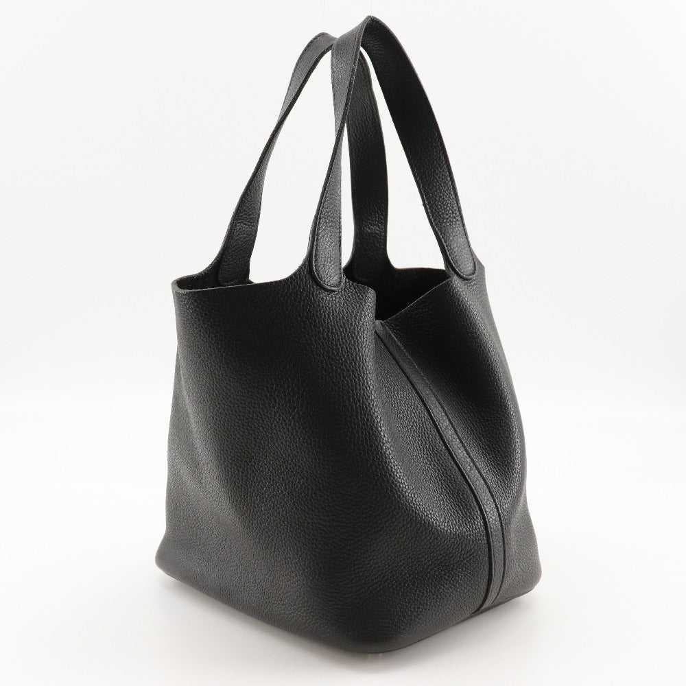HERMES Handbag Taurillon Clemence black Picotan MM Women Used