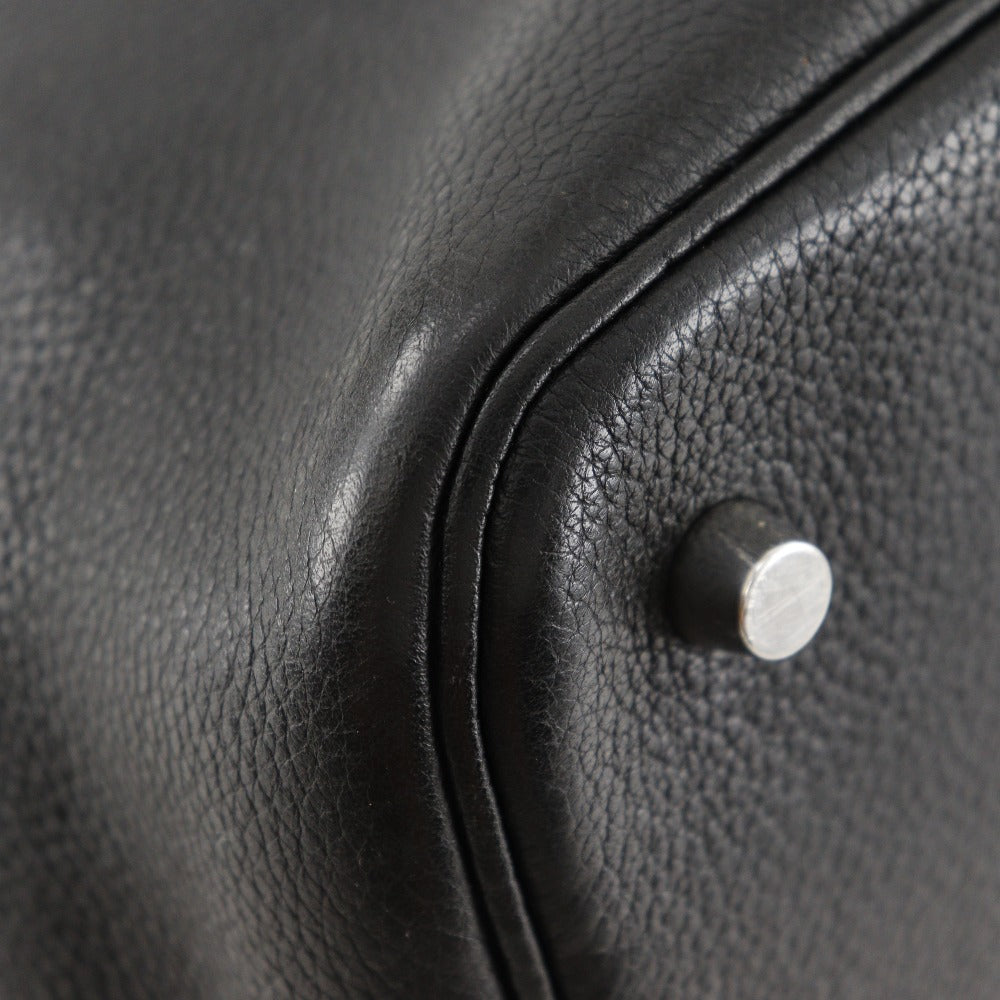 HERMES Handbag Taurillon Clemence black Picotan MM Women Used