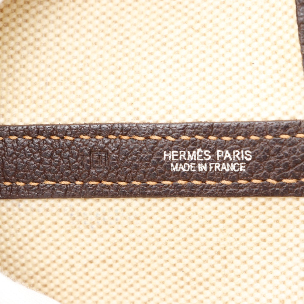 HERMES Tote Bag Tower ash Beige / Brown Garden party PM Women Used