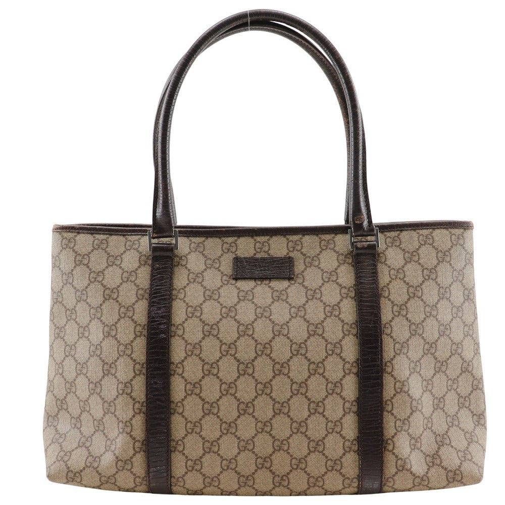 GUCCI Tote Bag 114595 GG plus Brown Women Used
