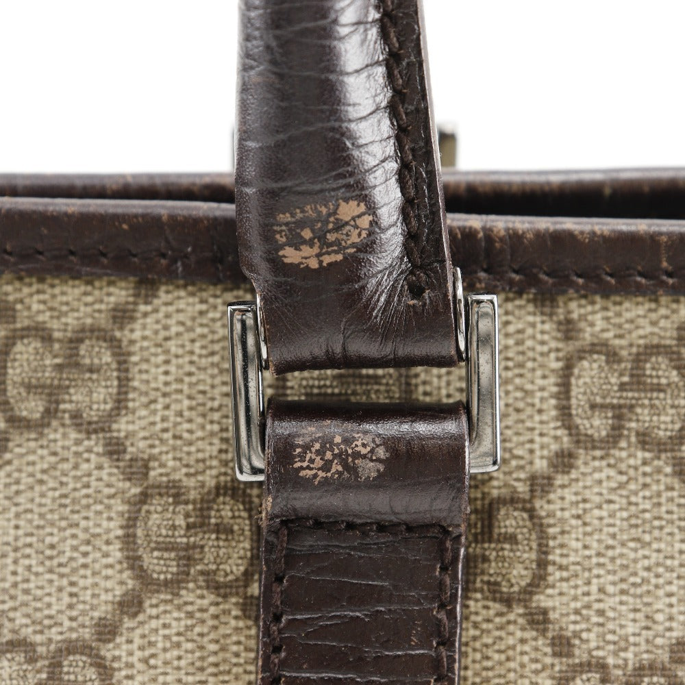 GUCCI Tote Bag 114595 GG plus Brown Women Used