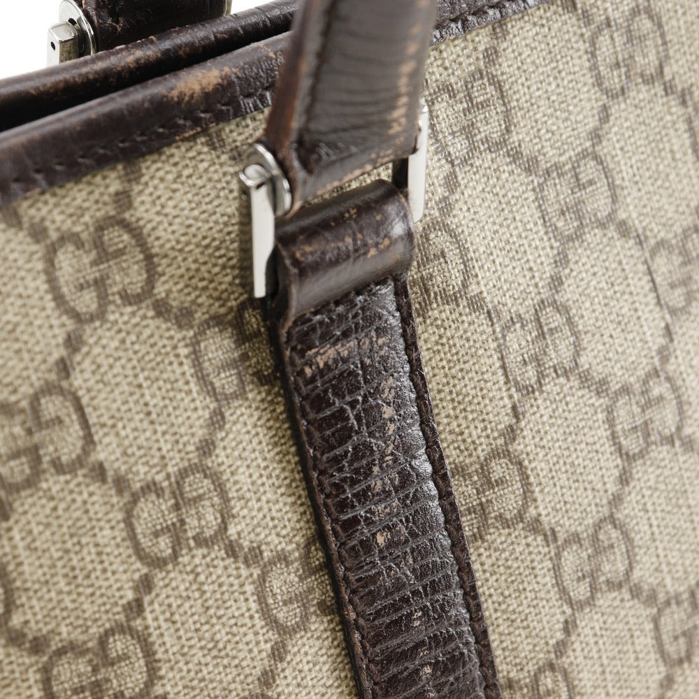 GUCCI Tote Bag 114595 GG plus Brown Women Used
