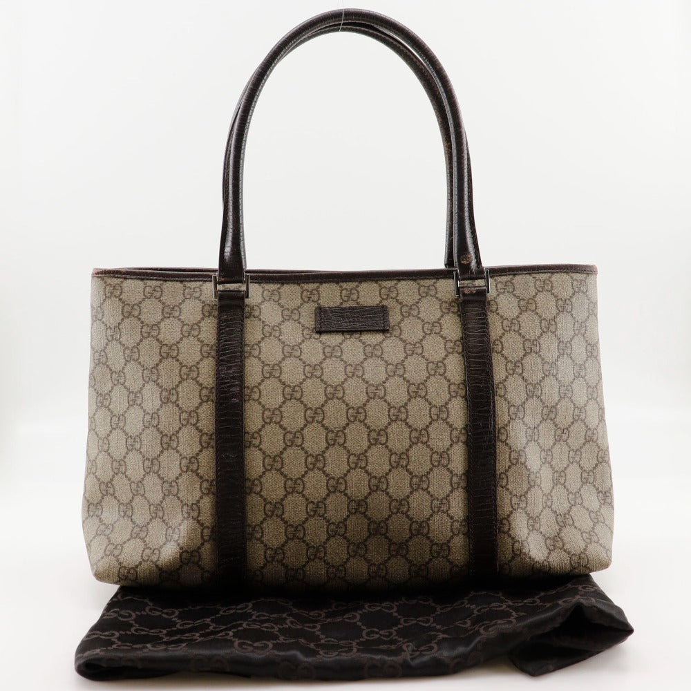 GUCCI Tote Bag 114595 GG plus Brown Women Used