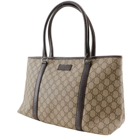 GUCCI Tote Bag 114595 GG plus Brown Women Used