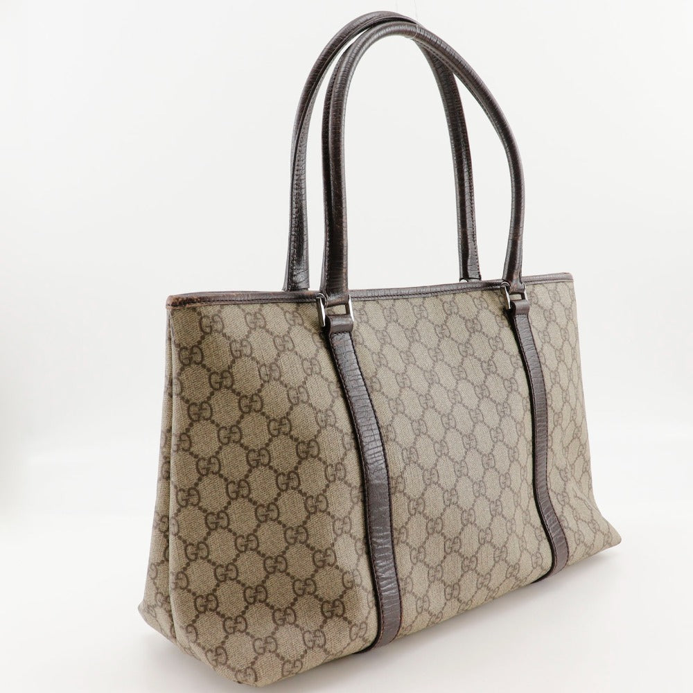 GUCCI Tote Bag 114595 GG plus Brown Women Used