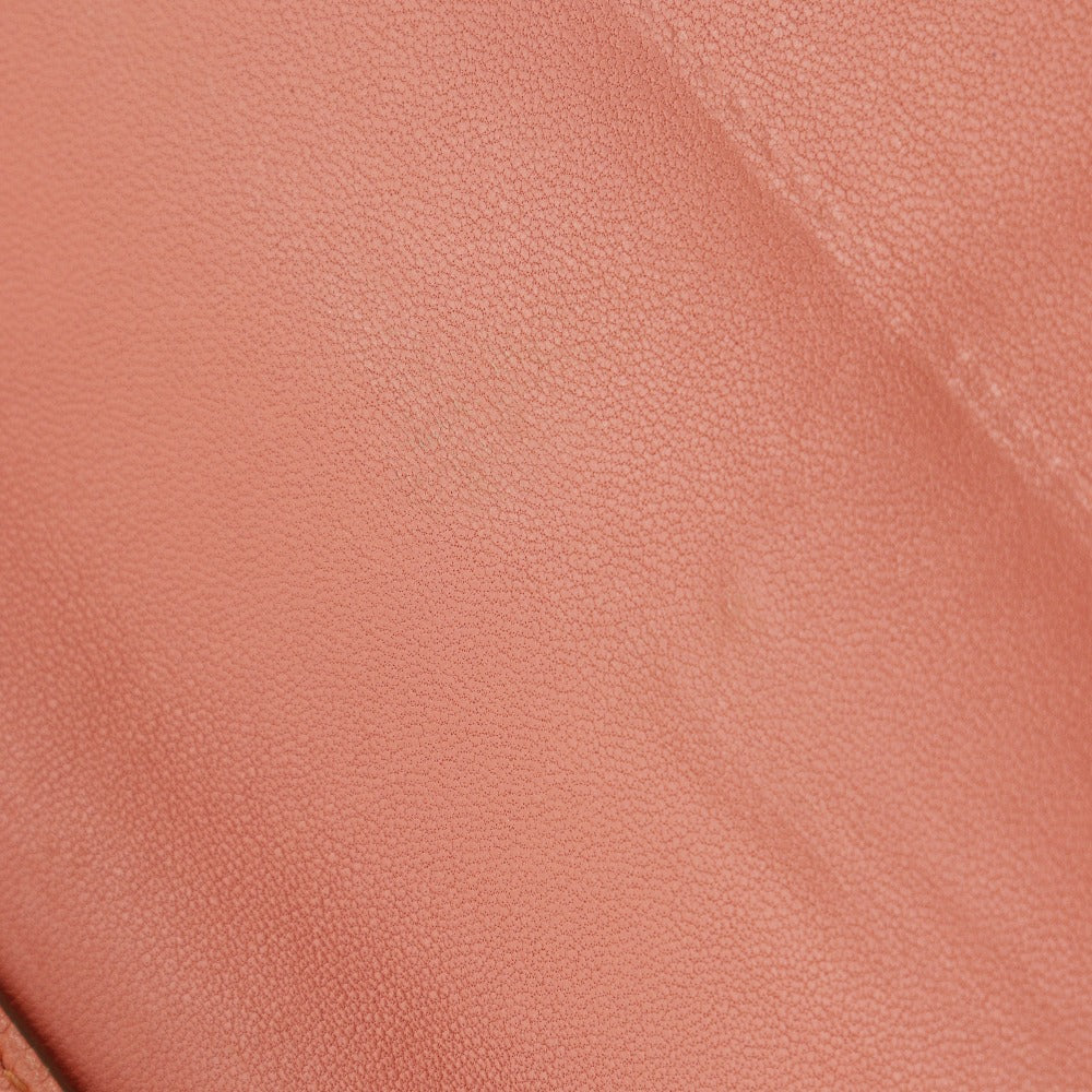 HERMES Long Wallet Purse Shave pink Dogon GM Women Used