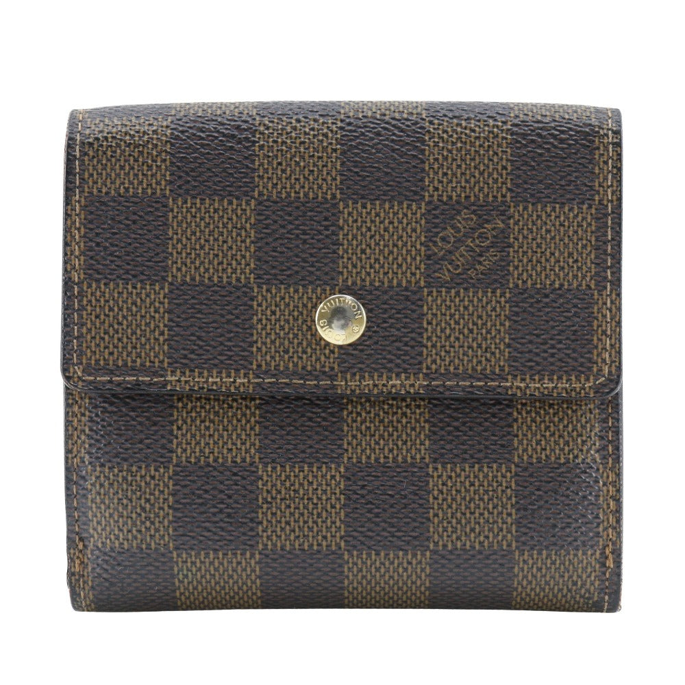 LOUIS VUITTON Bifold Wallet N61652 Damier canvas Brown W Hook Wallet  Porte BilletsCartes Crdit unisex(Unisex) Used