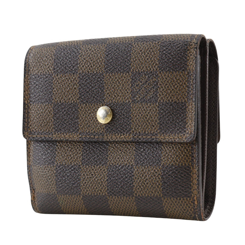 LOUIS VUITTON Bifold Wallet N61652 Damier canvas Brown W Hook Wallet  Porte BilletsCartes Crdit unisex(Unisex) Used