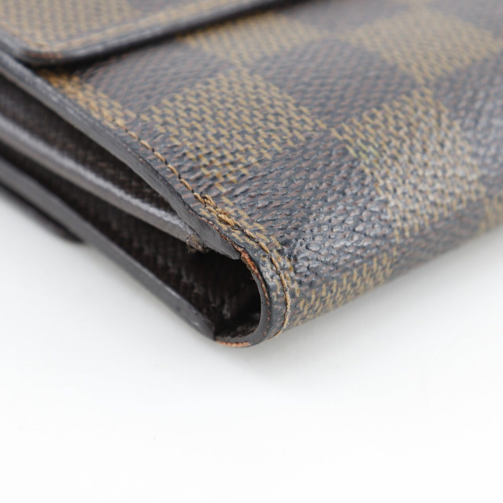 LOUIS VUITTON Bifold Wallet N61652 Damier canvas Brown W Hook Wallet  Porte BilletsCartes Crdit unisex(Unisex) Used