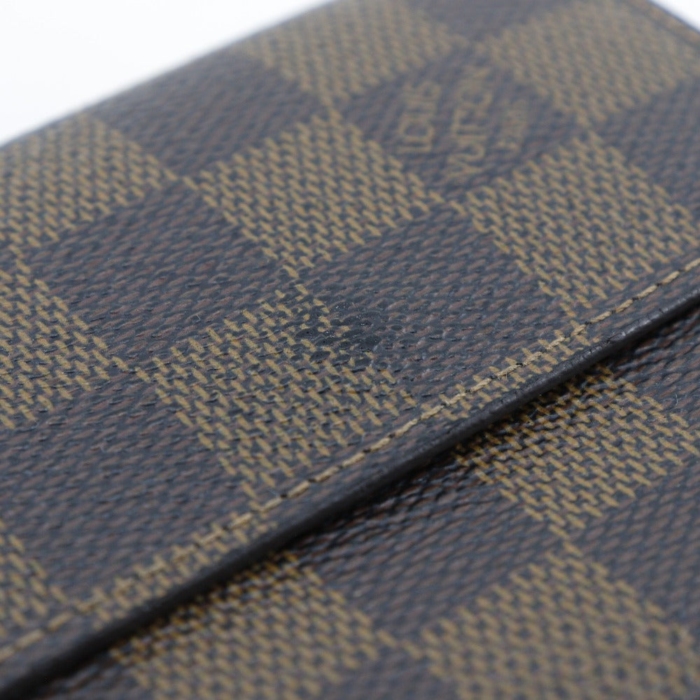 LOUIS VUITTON Bifold Wallet N61652 Damier canvas Brown W Hook Wallet  Porte BilletsCartes Crdit unisex(Unisex) Used