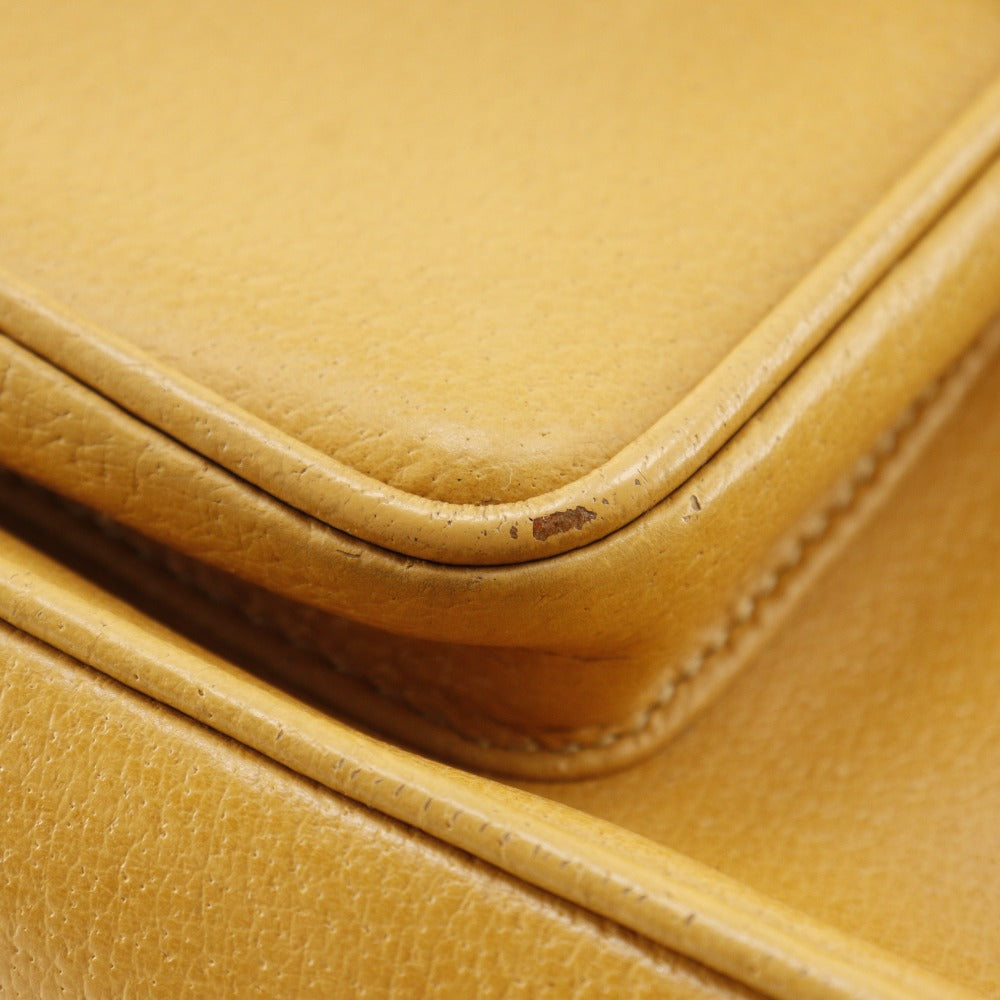 GUCCI Backpack 003.2058.0016 Calfskin yellow Bamboo Backpack Women Used