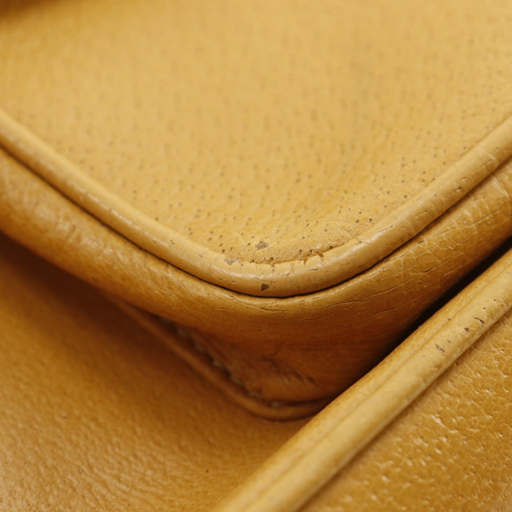 GUCCI Backpack 003.2058.0016 Calfskin yellow Bamboo Backpack Women Used