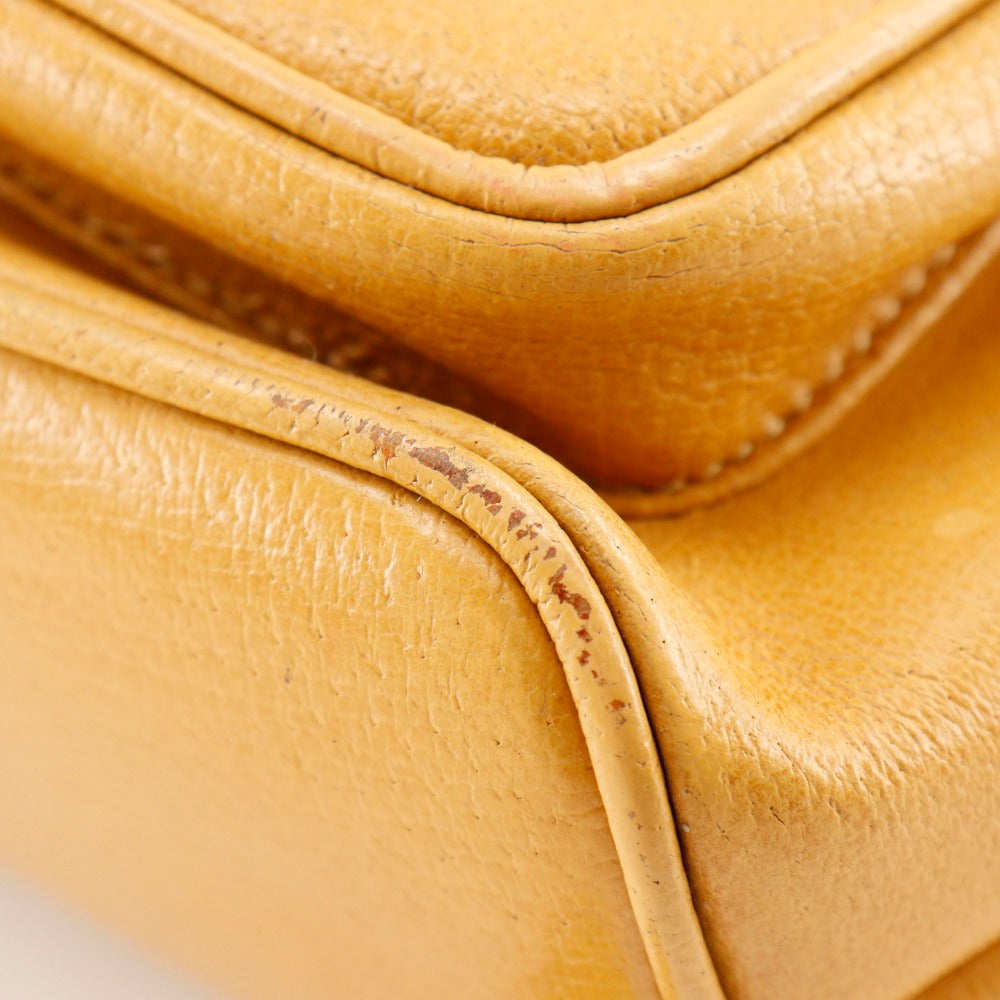 GUCCI Backpack 003.2058.0016 Calfskin yellow Bamboo Backpack Women Used