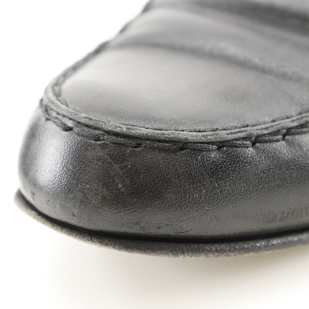 HERMES loafers Calfskin black 37 1/2 Hstitch Women 37 1/2 Used