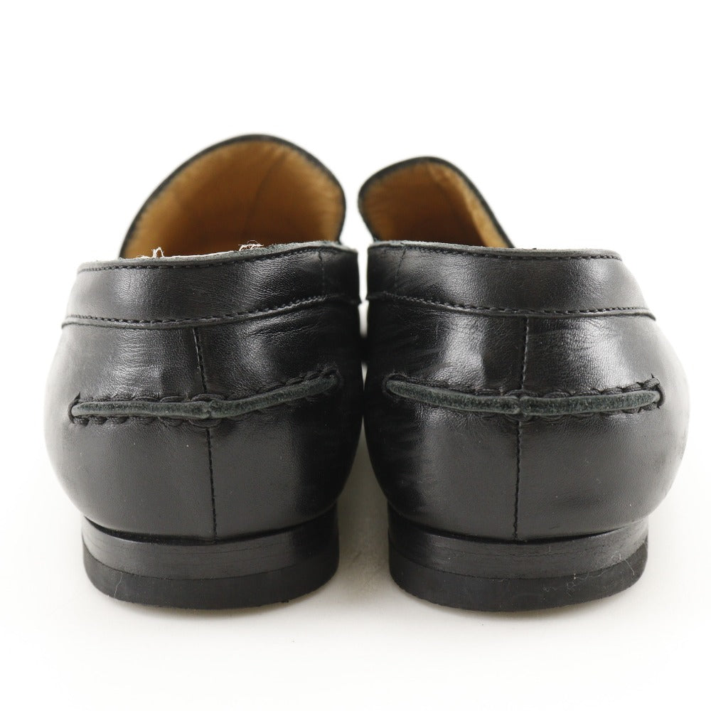 HERMES loafers Calfskin black 37 1/2 Hstitch Women 37 1/2 Used