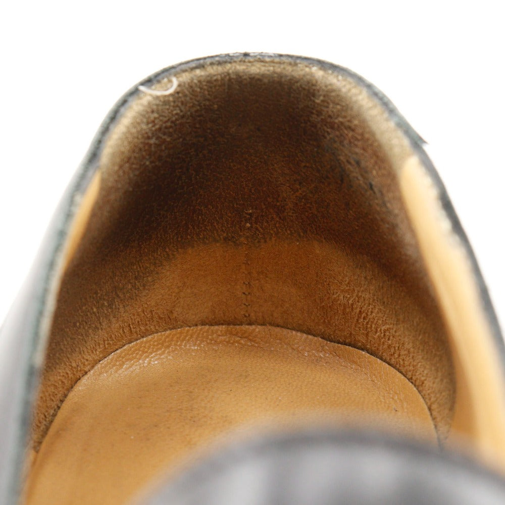 HERMES loafers Calfskin black 37 1/2 Hstitch Women 37 1/2 Used
