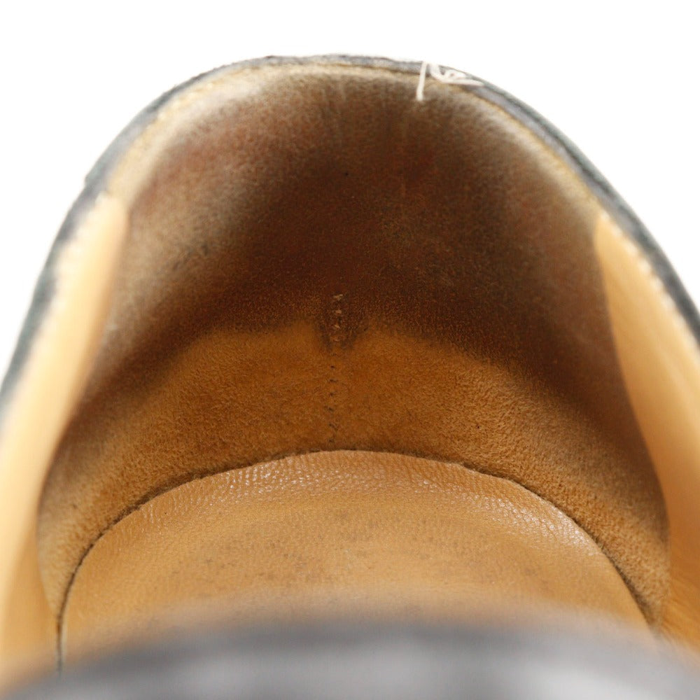 HERMES loafers Calfskin black 37 1/2 Hstitch Women 37 1/2 Used