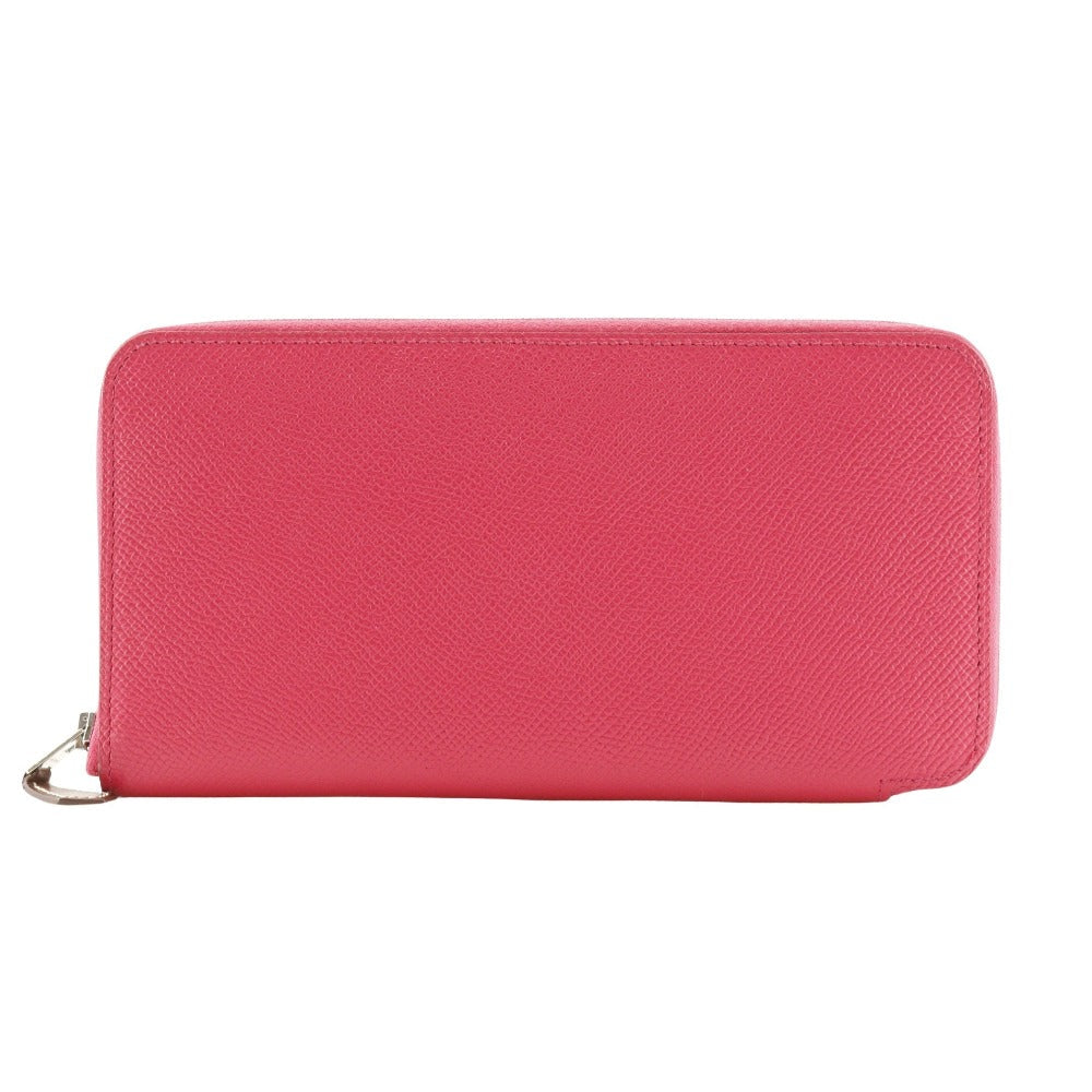 HERMES Long Wallet Purse Epsom pink Azap Long Silk Inn Women Used