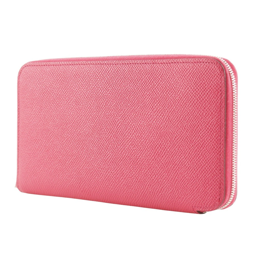 HERMES Long Wallet Purse Epsom pink Azap Long Silk Inn Women Used
