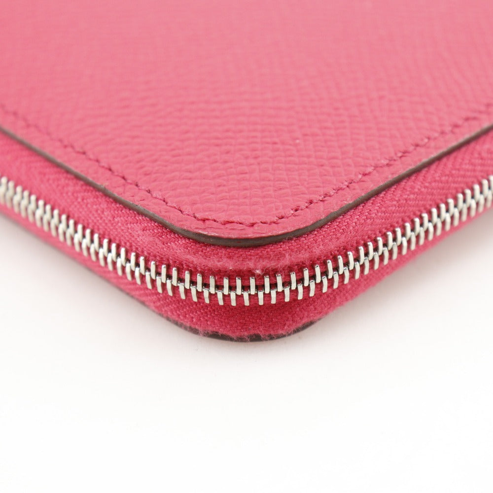 HERMES Long Wallet Purse Epsom pink Azap Long Silk Inn Women Used