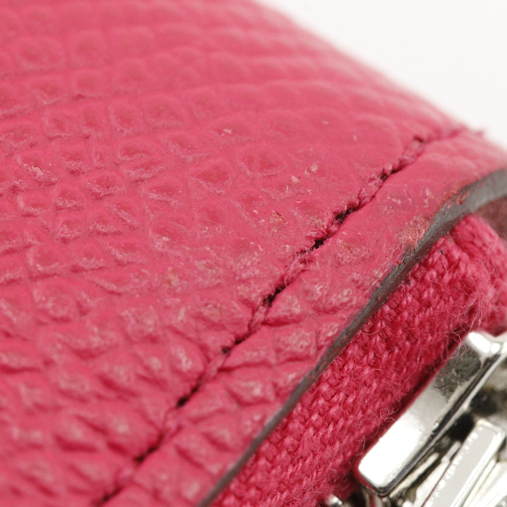 HERMES Long Wallet Purse Epsom pink Azap Long Silk Inn Women Used