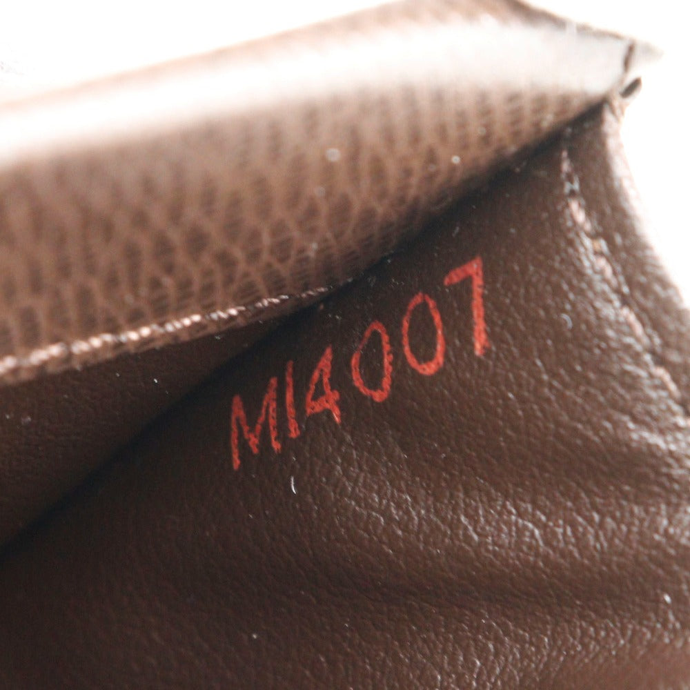 LOUIS VUITTON Coin case N61930 Damier canvas Brown Portonet Plat unisex(Unisex) Used