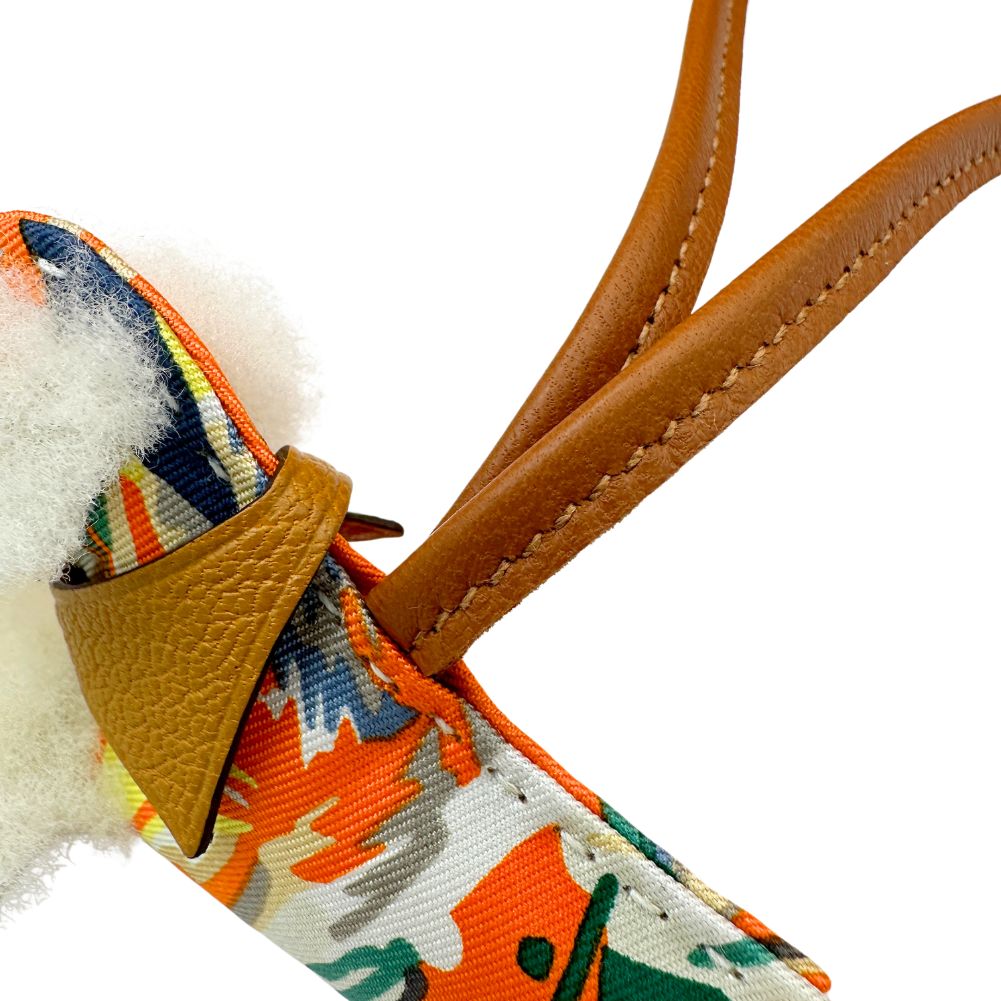 HERMES charm leather white padialoha unisex(Unisex) Used