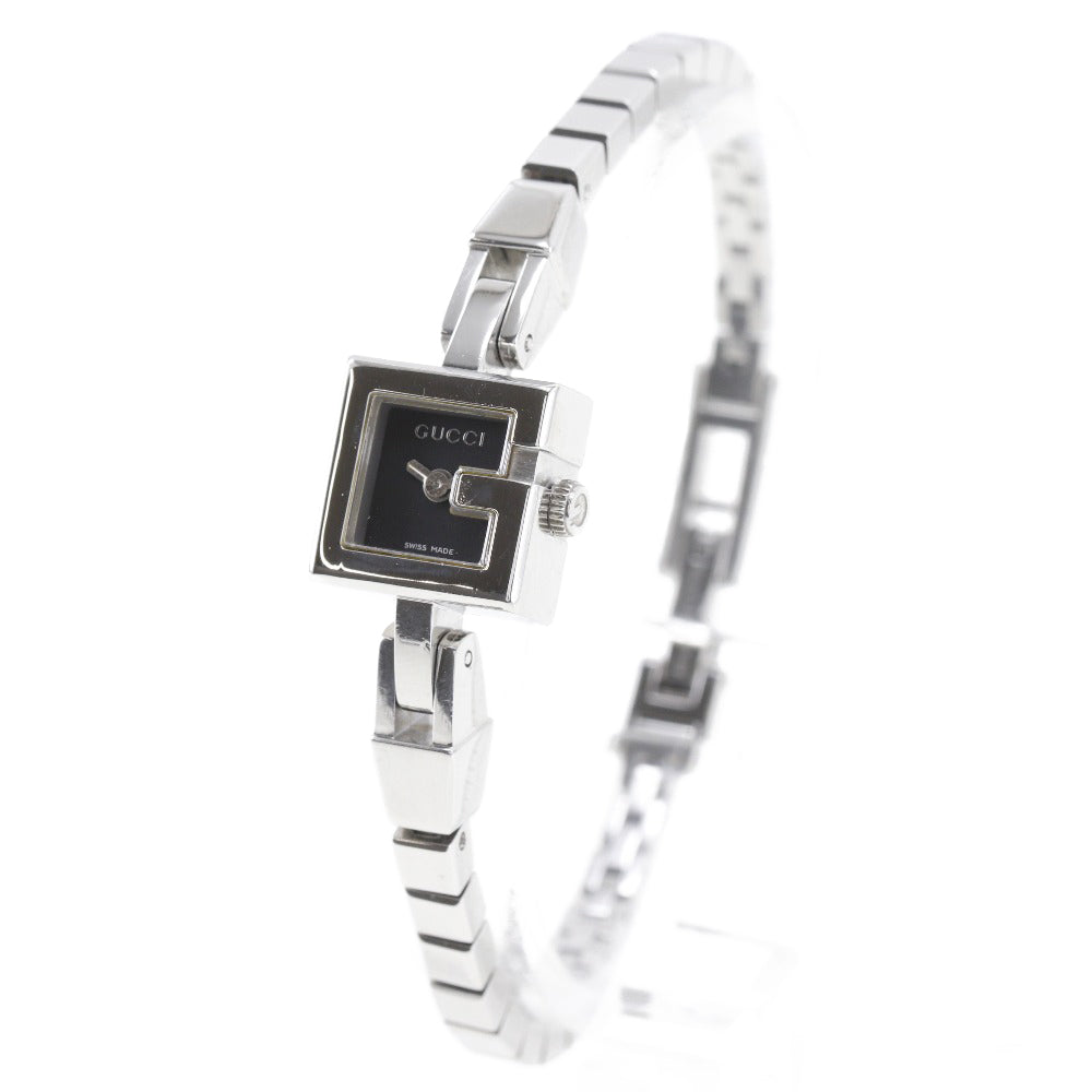 GUCCI Watches Quartz 102 Stainless Steel black G mini black dial Women Used