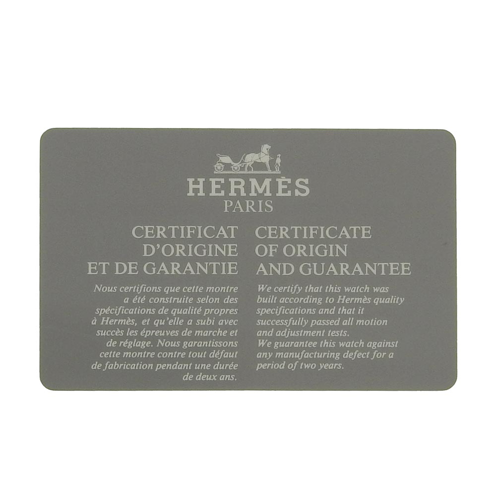 HERMES Watches Quartz ME1.250 Silver925 , Leather green Medor Silver dial Women Used