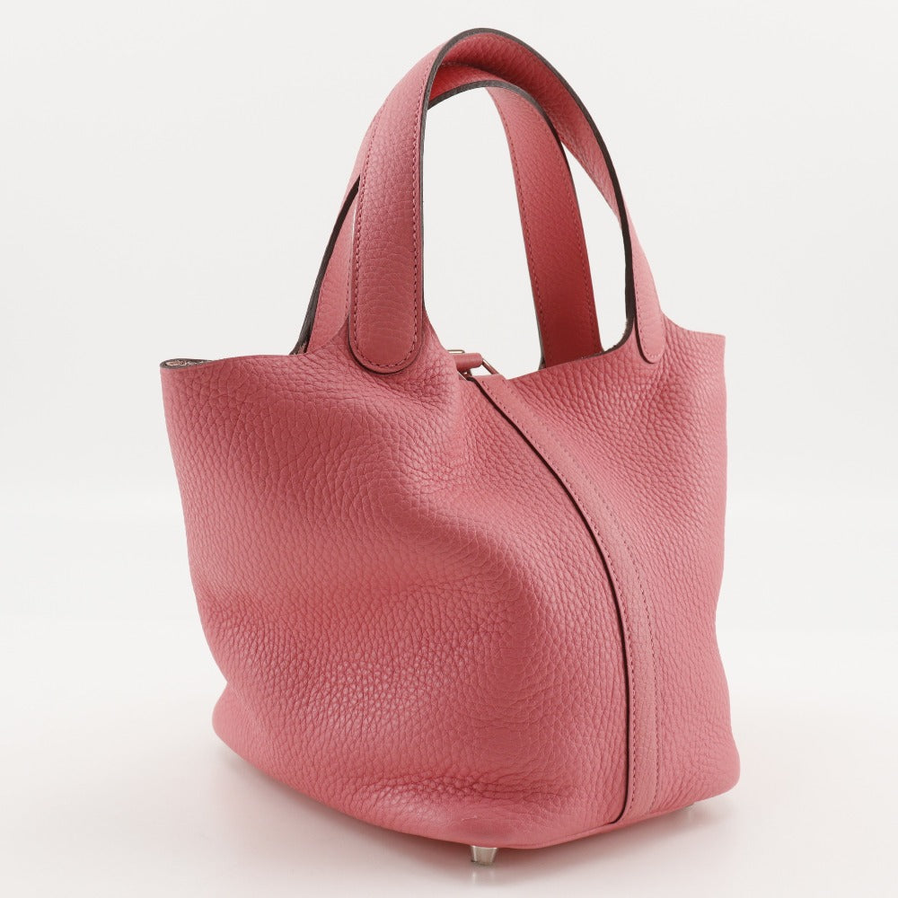 HERMES Handbag Taurillon Clemence pink Picotan Rock 18 PM Women Used