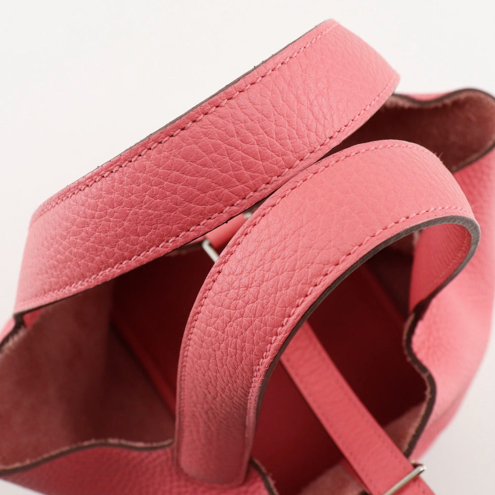 HERMES Handbag Taurillon Clemence pink Picotan Rock 18 PM Women Used