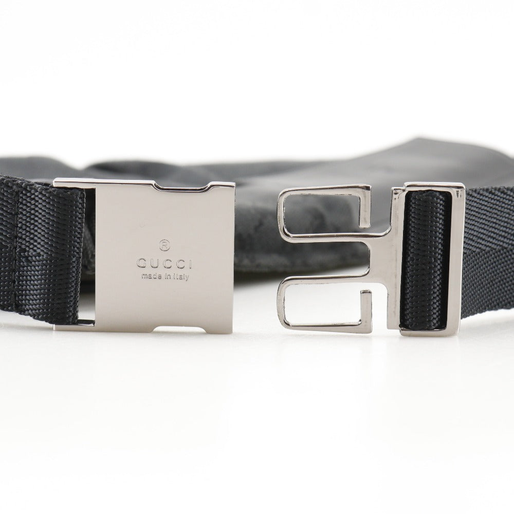 GUCCI Waist bag 28566 GG canvas, leather black Sling bag unisex(Unisex) Used