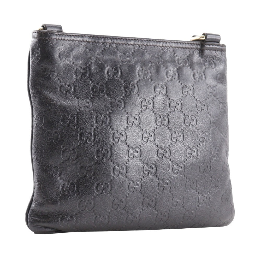 GUCCI Shoulder Bag 201538 Sima leather Brown GG