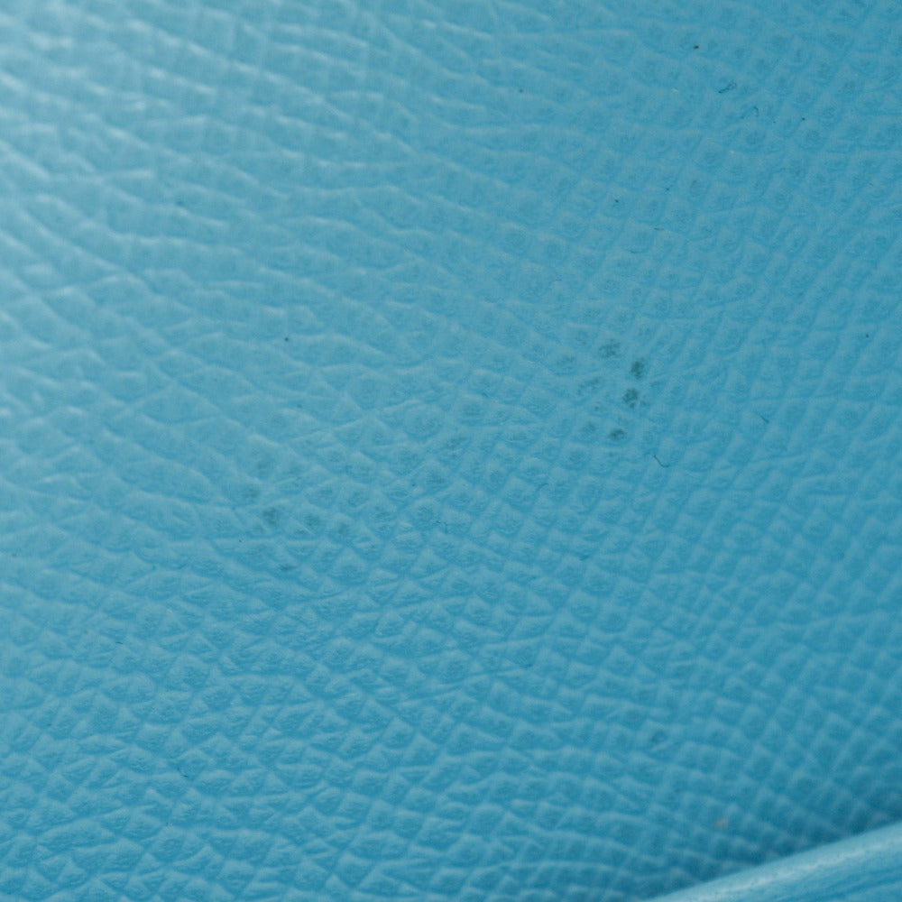 HERMES Long Wallet Purse Epsom light blue Beansufla