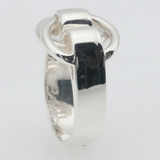 HERMES Ring Silver925 Silver Douzano Women Used